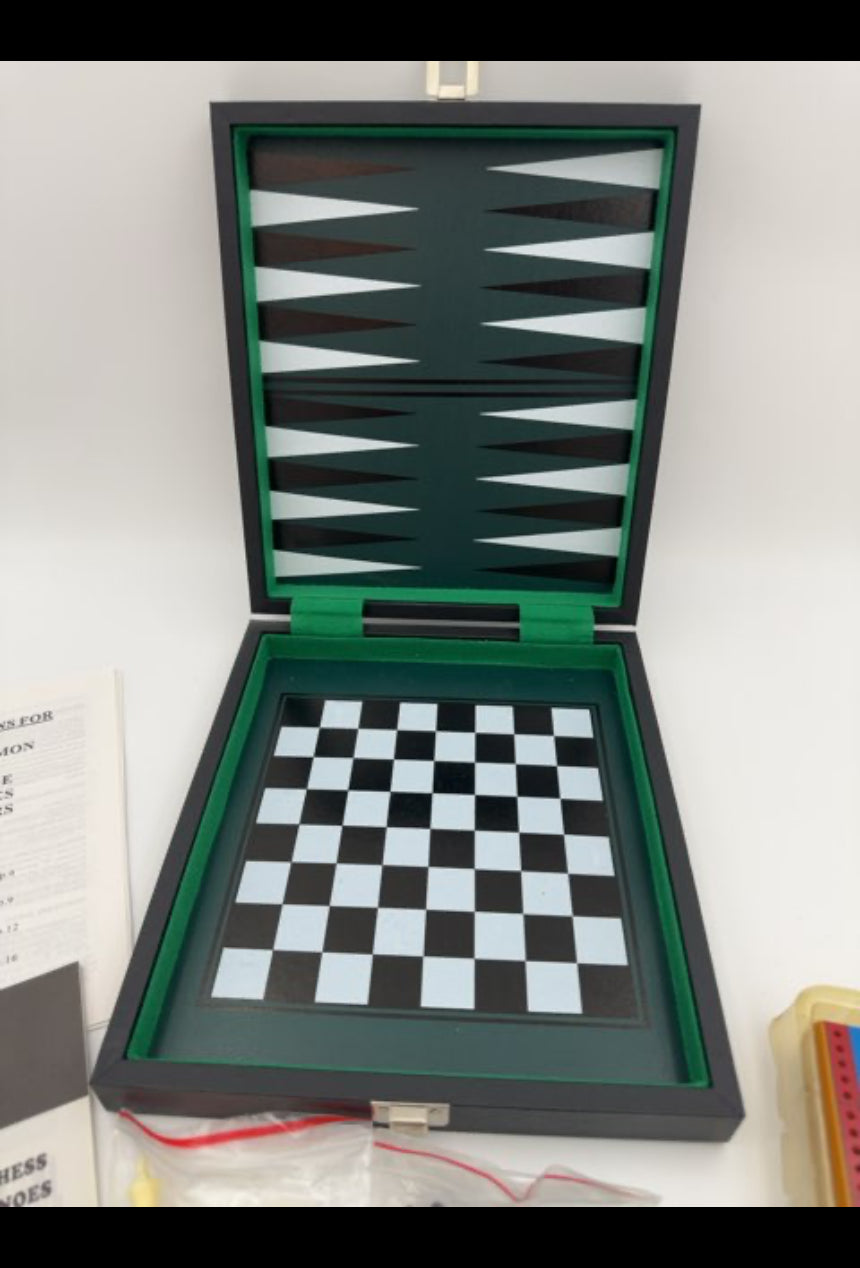 5 forskellige spil i spillekuffert